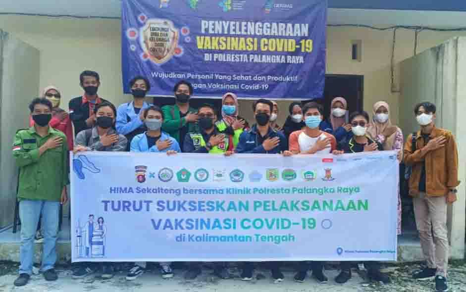 Polresta Palangka Raya Terima Kunjungan HIMA Se-Kalteng Bahas Vaksinasi COVID-19