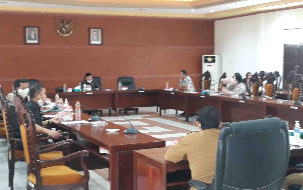 Suasana saat DPRD Kapuas bersama eksekutif gelar Rapat Banmus, Senin, 25 Oktober 2021