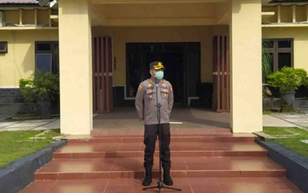 Kapolres Kapuas Tekankan Penanganan Covid-19 dan Kedisiplinan Anggota Pada Jam Pimpinan