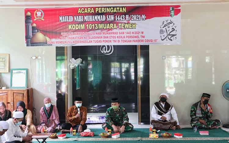 Kodim Muara Teweh Peringati Maulid Nabi Muhammad SAW, Ini Harapan Dandim