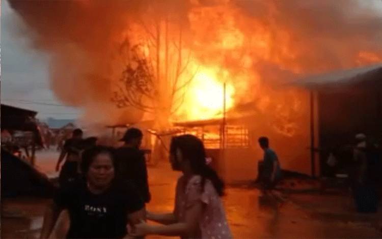 Ini Kronologi Kebakaran di Kompleks Pasar Tumbang Samba Katingan