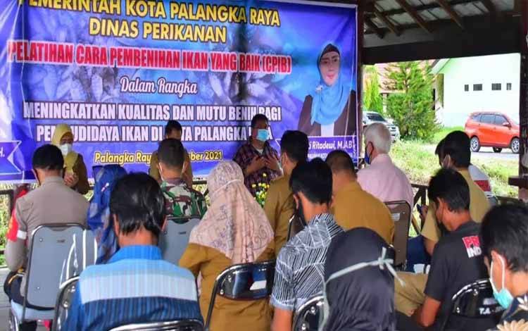 Pemko Palangka Raya Beri Pelatihan Pembibitan Ikan