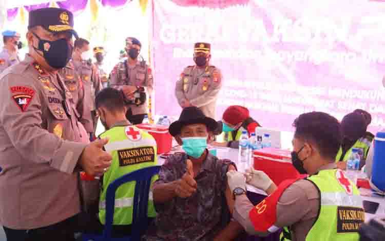 Polda Kalteng Gelar Vaksinasi COVID-19 Sasar Pinggiran Kota
