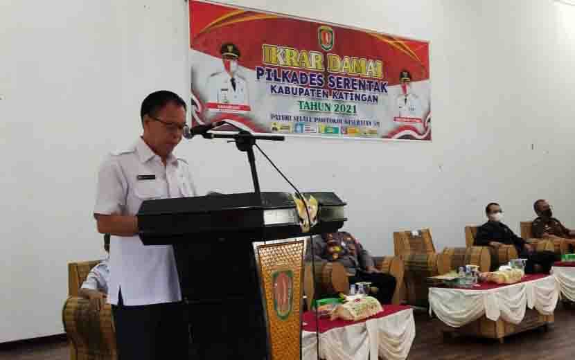 Bupati Katingan Tegaskan Camat Tidak Boleh Memihak Salah Satu Calon Kades
