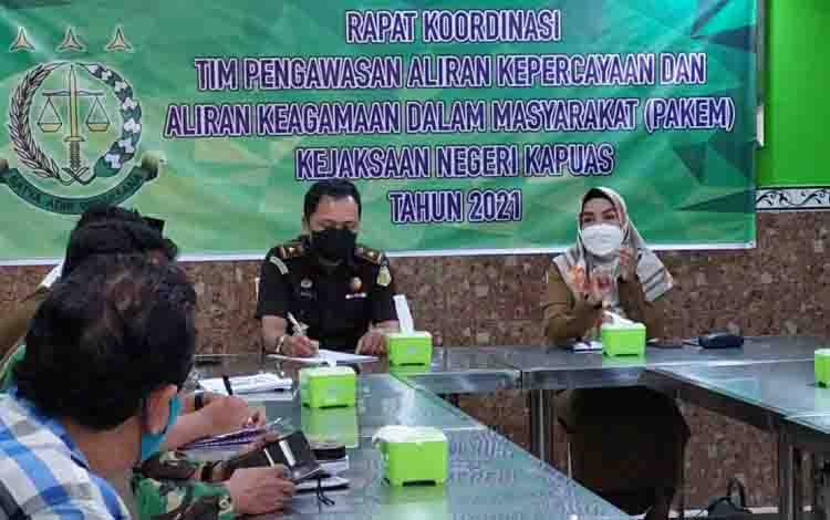 Tim PAKEM Kejari Kapuas Rapat Koordinasi, Bahas Ini