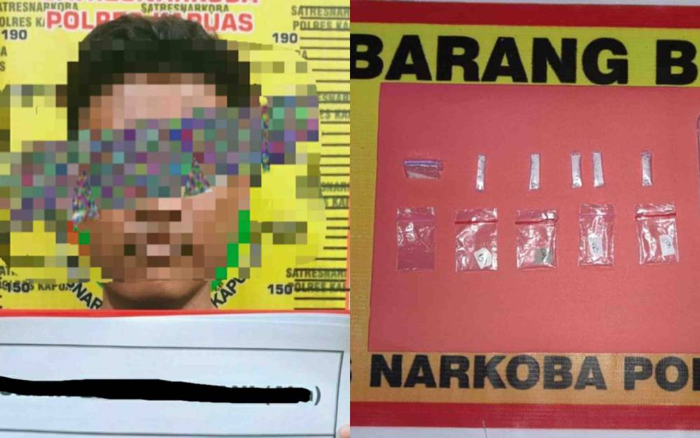 Kedapatan Bawa Sabu, Terduga Pengedar Ini Ditangkap Polres Kapuas