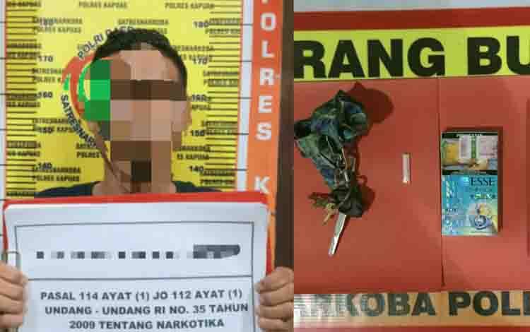 Satresnarkoba Polres Kapuas Amankan Seorang Pemuda karena Bawa Sabu