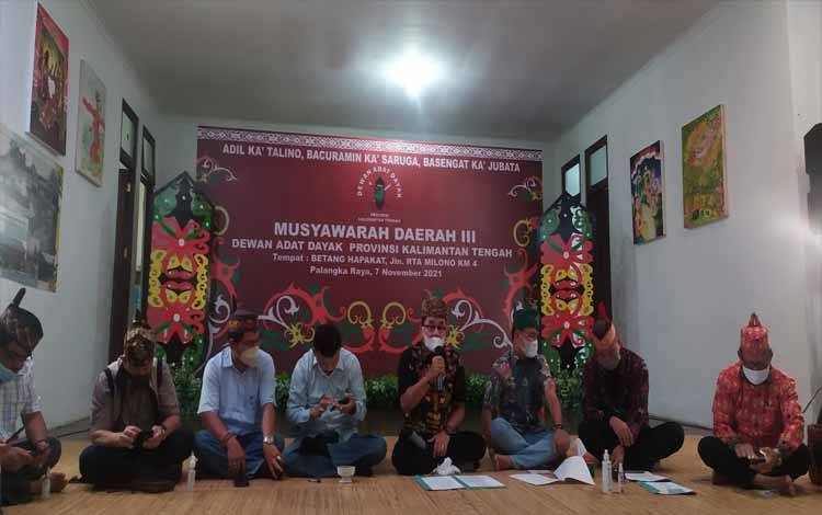 Jumpa pers DAD Kalteng terkait persiapan Musda III