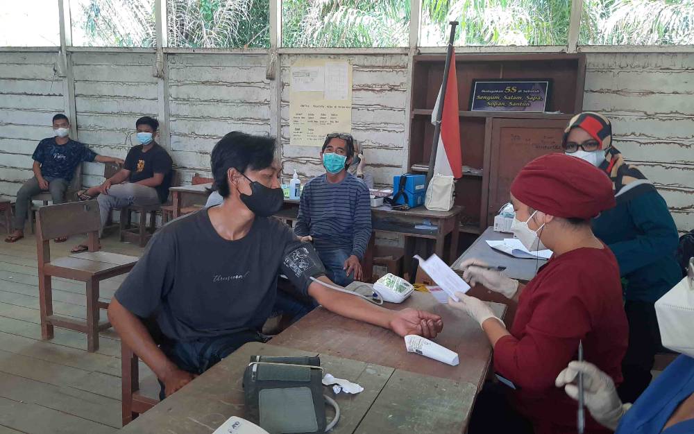 Puskesmas Tampang Tumbang Anjir Lakukan Vaksinasi Covid-19 ke Desa
