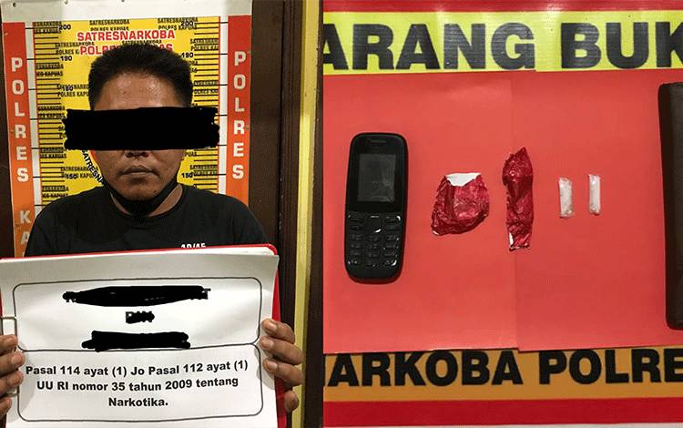 Satresnarkoba Polres Kapuas Tangkap Terduga Pengedar Sabu