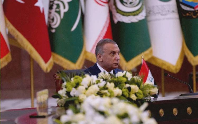 Arsip - Perdana Menteri Irak Mustafa al-Kadhimi menghadiri KTT Baghdad di Baghdad, Irak, 28 Agustus 2021. (ANTARA/Reuters/as)