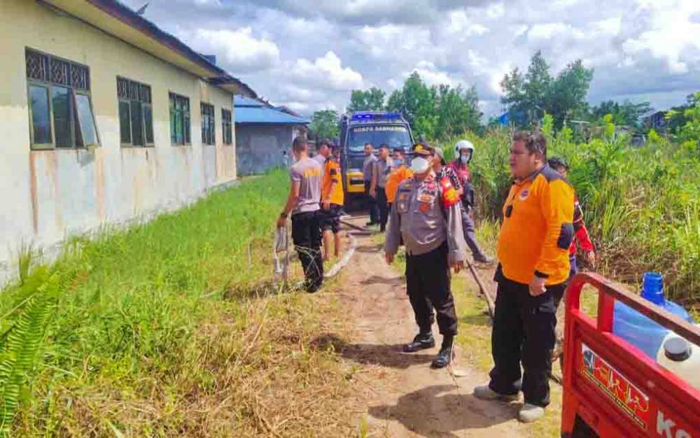 Sebuah Bangunan di SMP 11 Palangka Raya Terbakar, ini Dugaan Pemicunya