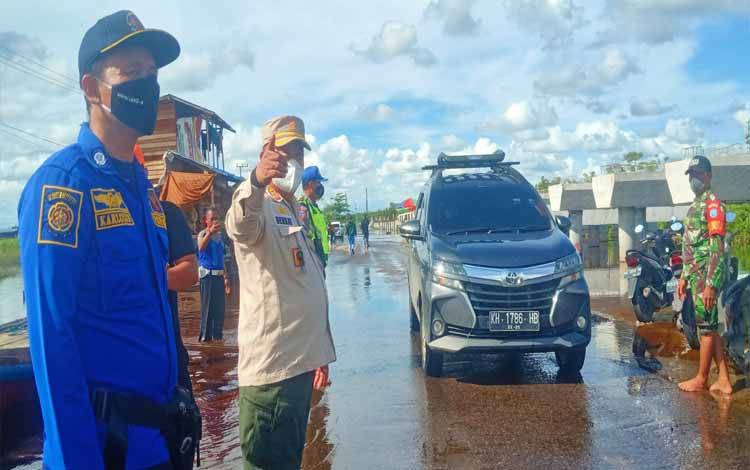 BPBD Pulang Pisau Tetapkan Jalan Trans Kalimantan Bukit Rawi Status Siaga Banjir