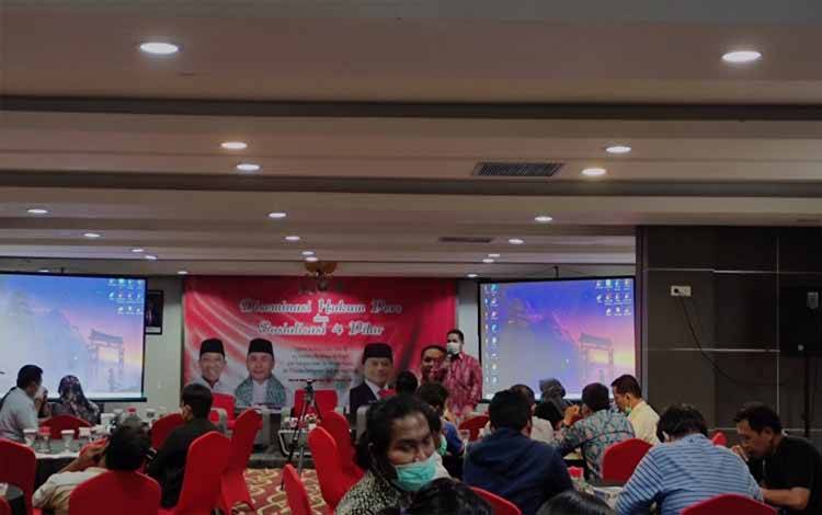 Desimilasi hukum pers dan sosialisasi 4 pilar di Hotel Neo Palangka Raya, Rabu 10 November 2021