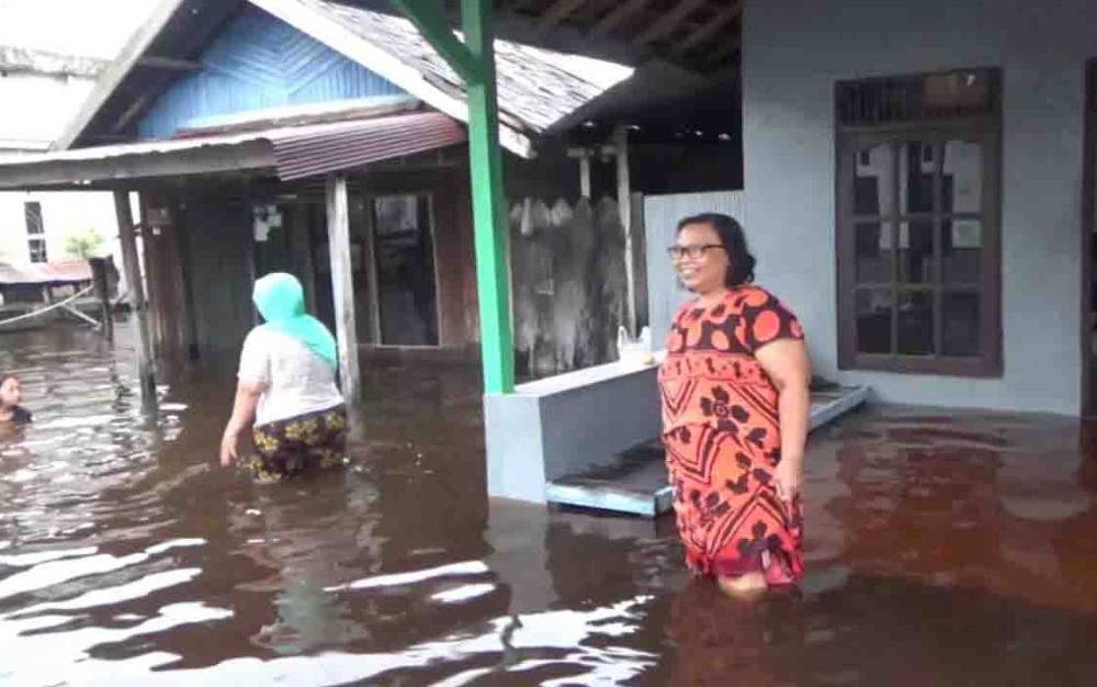 Banjir Terjadi di 16 Titik Dalam Kota Sampit