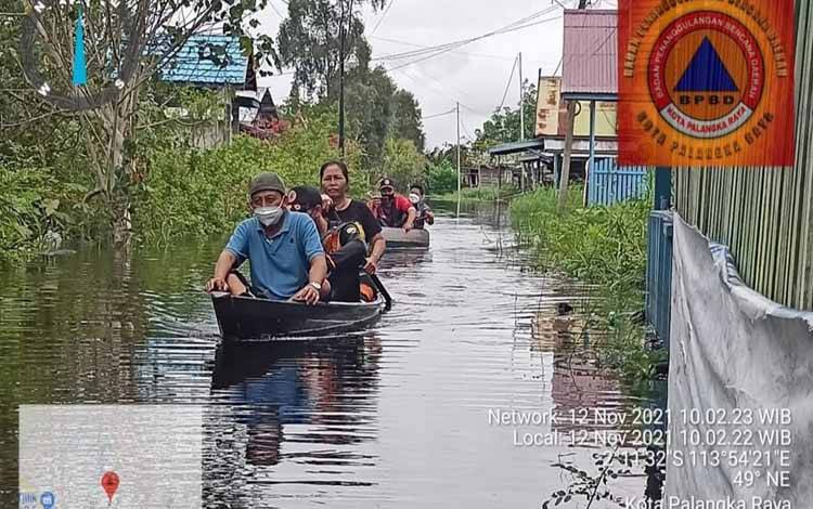 17 Kelurahan di Palangka Raya Dilanda Banjir, 9.907 Orang Terdampak