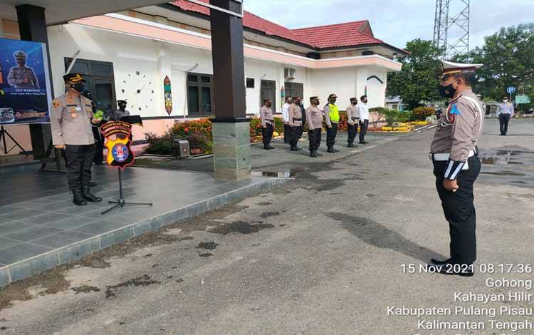 Kapolres Polres Pulang Pisau Pimpin Apel Pasukan Operasi Zebra Telabang