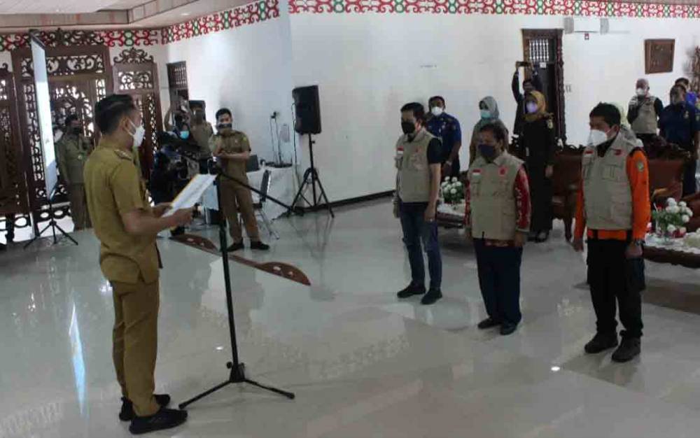 Wali Kota Palangka Raya Kukuhkan Forum Pengurangan Risiko Bencana