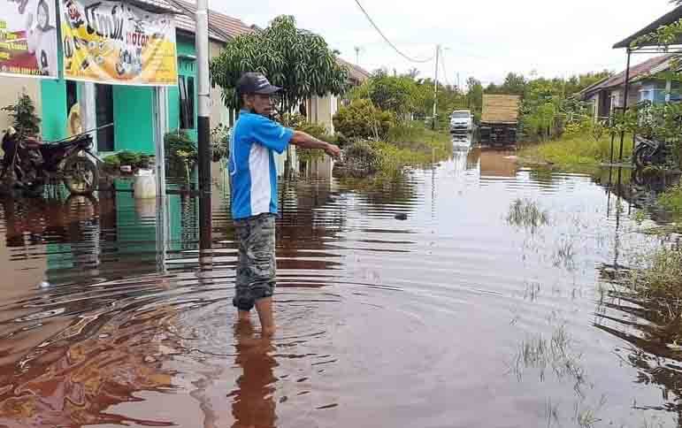 Hampir 60 Persen Lingkungan RT 03 Kelurahan Petuk Katimpun Terdampak Banjir