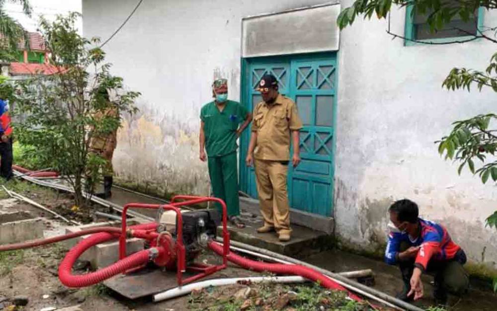 Banjir di RSUD dr Murjani Sampit Dikuras
