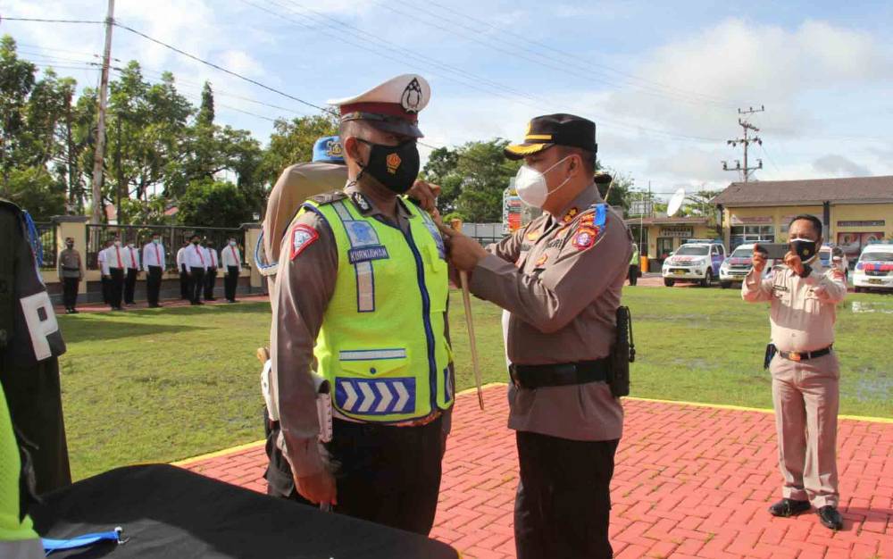 Polres Kapuas Gelar Apel Operasi Zebra Telabang, Ini Fokusnya