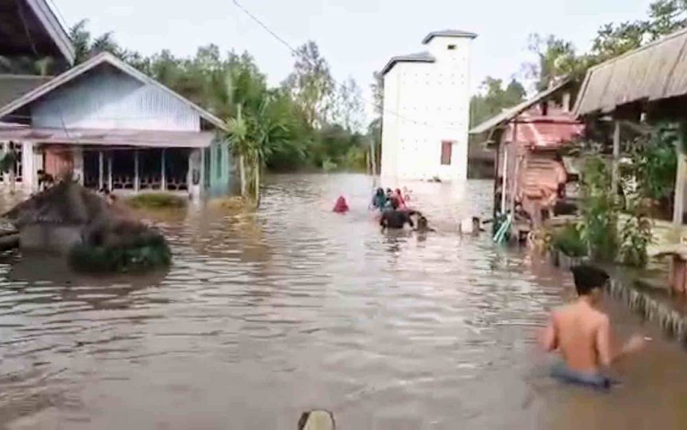 Wilayah Terdampak Banjir di Kotim Berkurang, Ketinggian Air di Desa ini Malah Bertambah