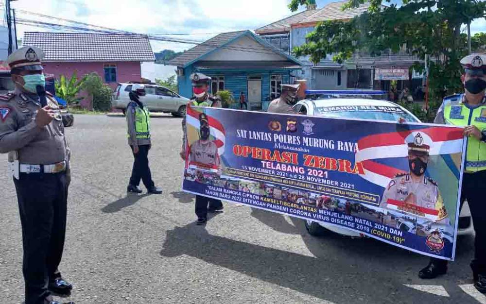 Ini yang Dilakukan Satlantas Polres Murung Raya Pada Operasi Zebra Telabang 2021