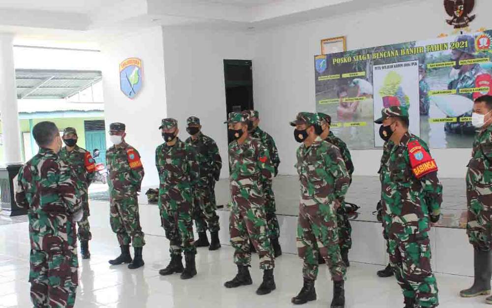 Kodim Palangka Raya Kerahkan Pasukan Tangani Banjir