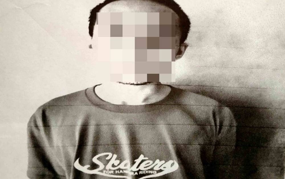 Tersangka kasus penganiayaan terhadap kekasihnya.