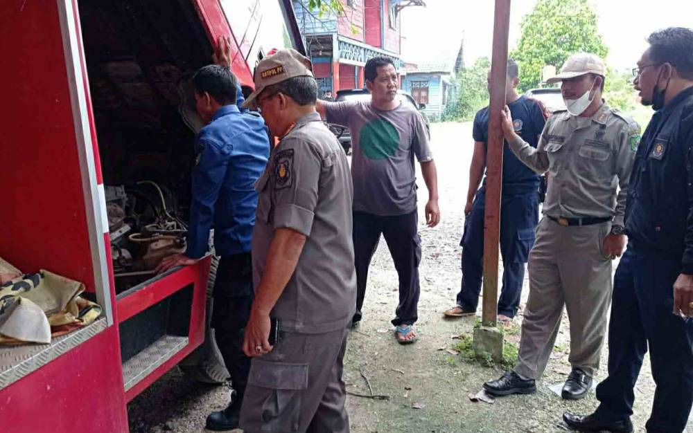 Kasatpol PP dan Damkar Kapuas Lakukan Pengecekan Sarana dan Prasarana