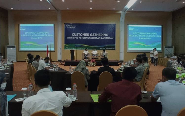 Sosialisasikan Berbagai Program Terbaru, BPJS Ketenagakerjaan Lamandau Gelar Customer Gathering