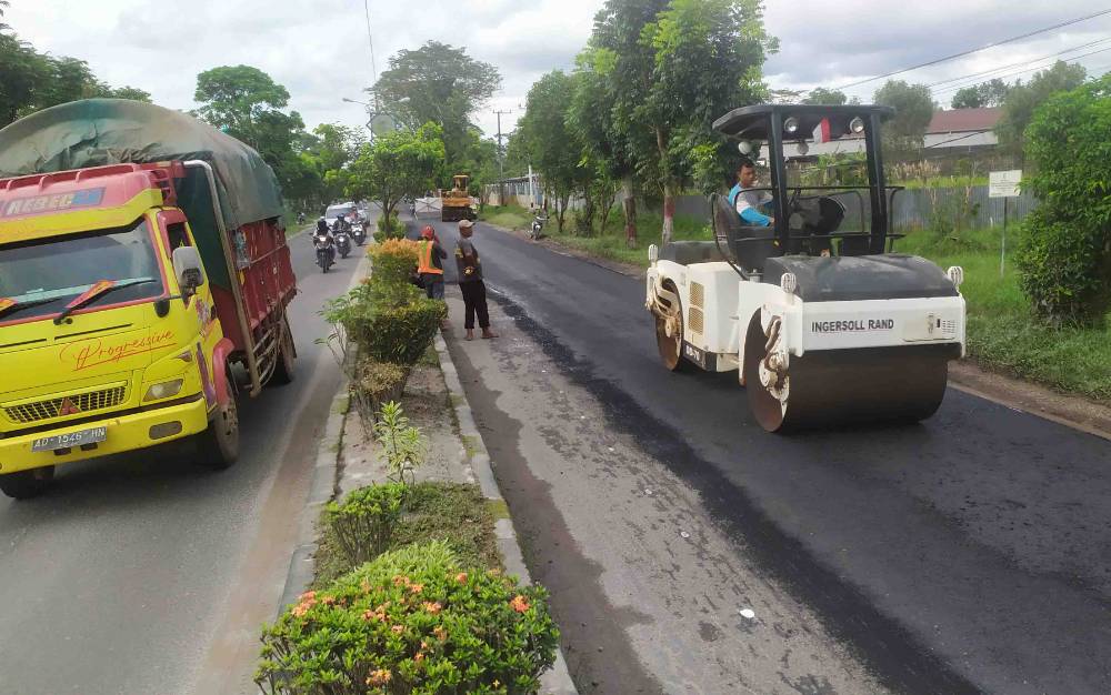 Jalan HM Arsyad Sampit Bakal Mulus, Lalu Lintas Angkutan Berat Masih Jadi Ancaman