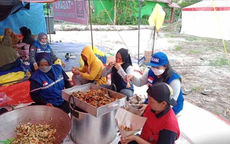 Aktif Bantu Penanganan Banjir, Dinsos Kalteng Backup Kabupaten Kota