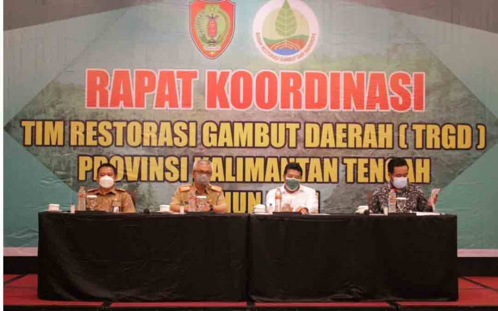Wakili Sekda Kalteng, Herson B Aden Ikuti Rakor Restorasi Gambut