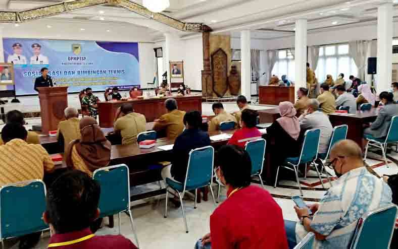 Sekda Barito Utara Buka Bimbingan Teknis Tata Cara Pelaporan LKPM Online