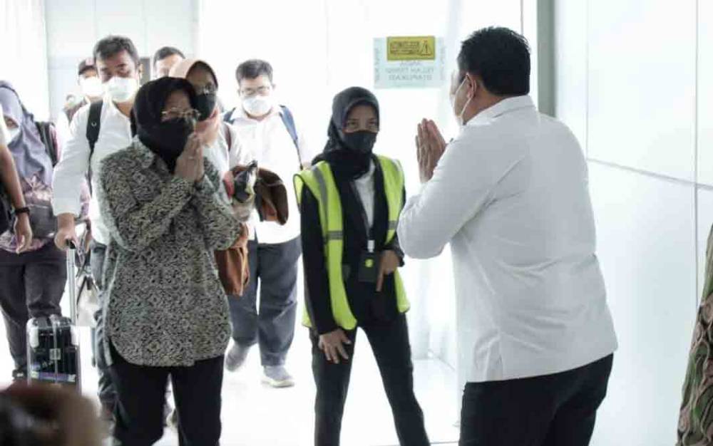 Wagub Kalteng Sambut Kedatangan Mensos