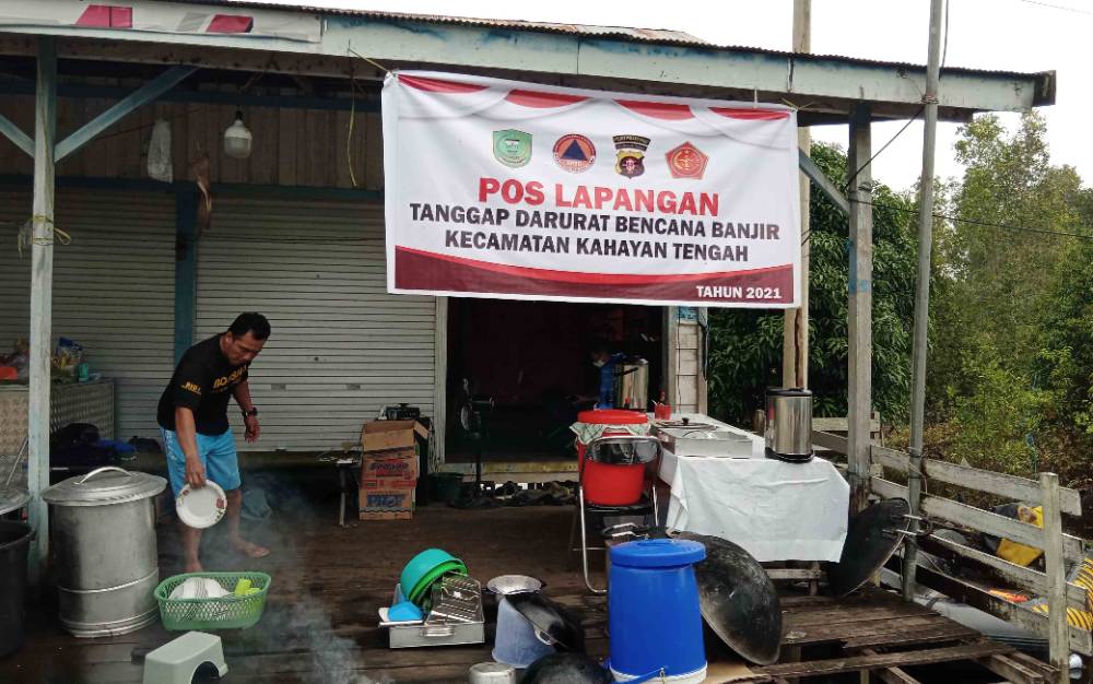 Posko Tanggap Darurat Banjir Bertahan Sampai 1 Desember 2021 di Pulang Pisau
