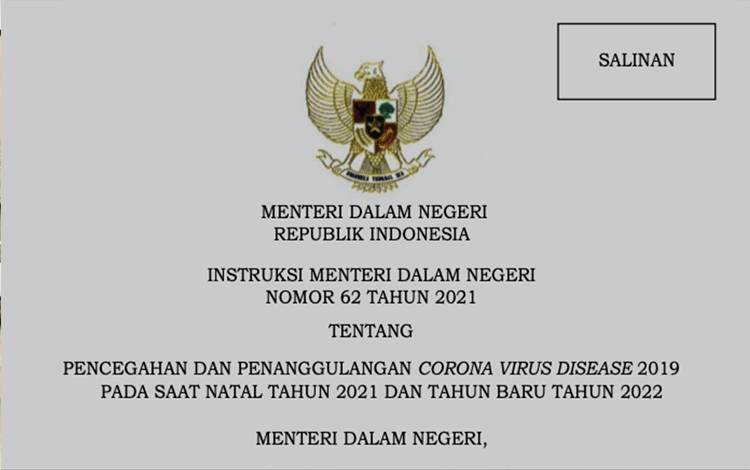 Ini Poin Pokok Aturan Pencegahan Covid-19 di Natal dan Tahun Baru 2021