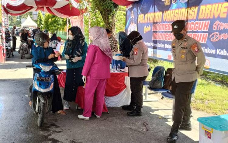 Vaksinasi Covid-19 di Kotim Capai 62,75%