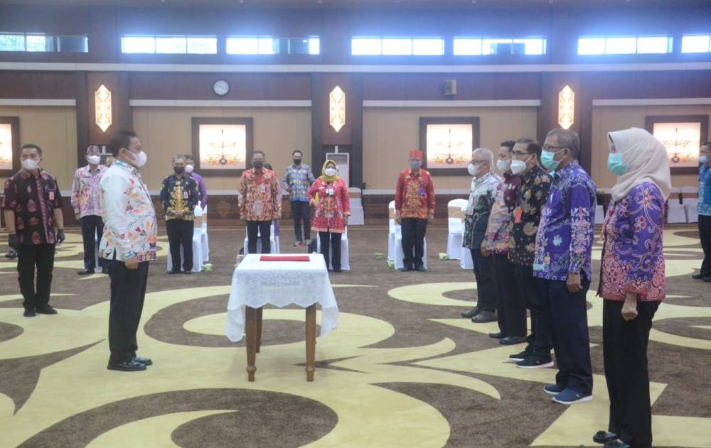 Wakil Gubernur Pimpin Serah Terima Jabatan di Lingkungan Pemprov Kalteng