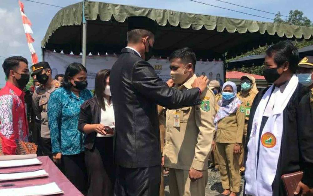 26 Pj Kepala Desa di Wilayah Mantangai Dilantik, Ini Pesan Camat