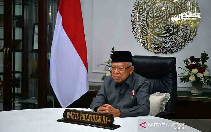Wapres RI, KH Ma'ruf Amin. (foto : ANTARA/HO)