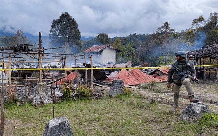 SMA Negeri 1 Oksibil Dibakar OTK