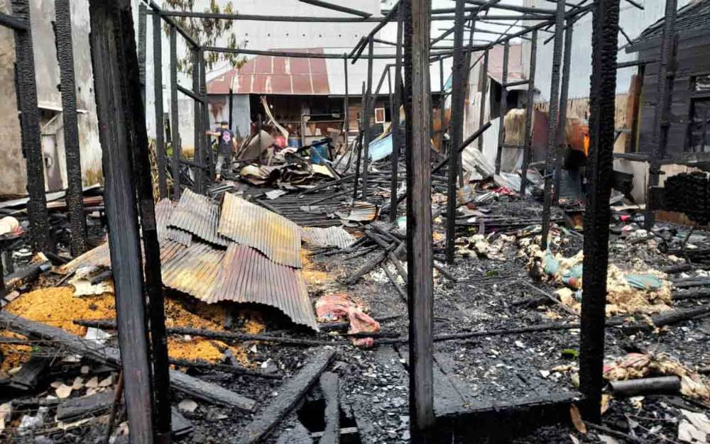 Dua Rumah di Kecamatan Kahayan Kuala Ludes Terbakar