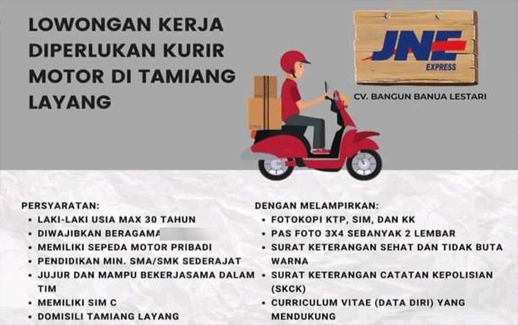 JNE Tamiang Layang Dituding Lakukan Diskriminasi Agama dalam Penerimaan Karyawan