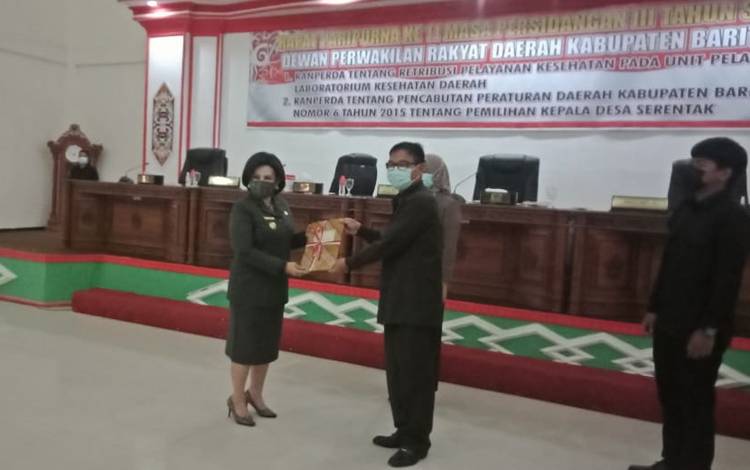 DPRD Barito Selatan Terima 2 Rancangan Peraturan Daerah