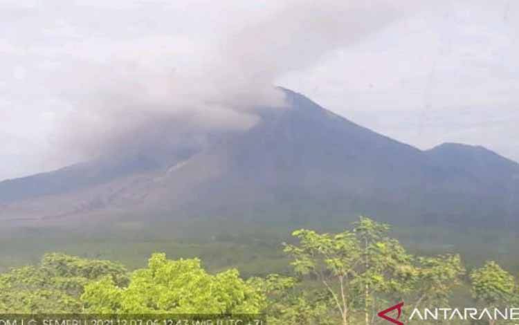 Gunung Semeru kembali Luncurkan Awan Panas Guguran