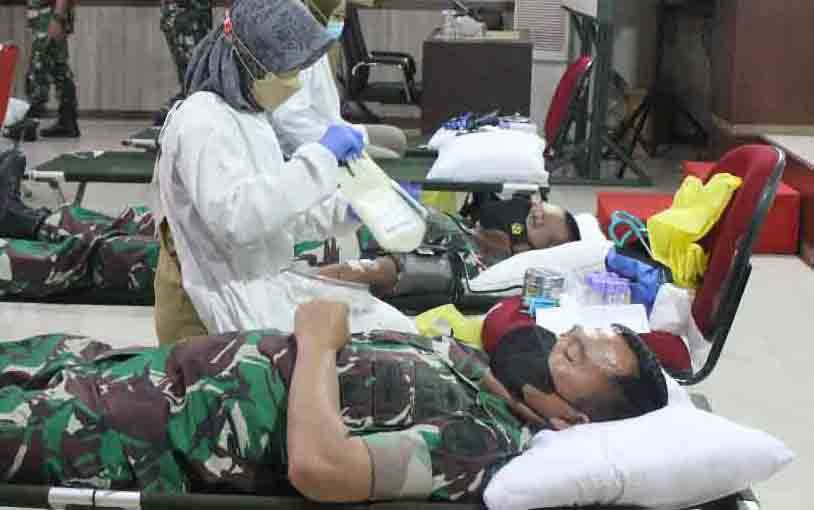 Peringati Hari Juang Kartika, TNI Gelar Aksi Bakti Sosial Donor Darah