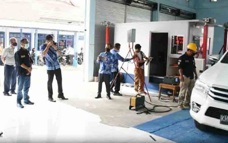 Dishub Barito Utara Launching Uji Kendaraan Bermotor Sistem Bukti Lulus atau BLUe