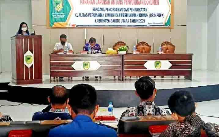 Dinas PRKPP Barito Utara dan Konsultan Paparan Laporan Antara Dokumen RP2KPKPK